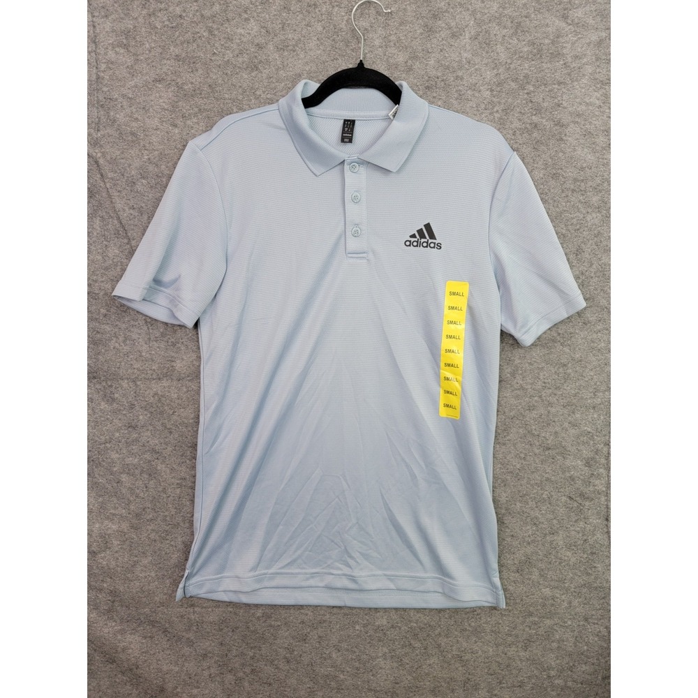 Adidas Golf Mens Advantage Novelty Short Sleeve Polo Shirt Halo Mint IM1955 S